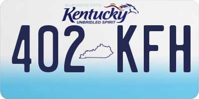KY license plate 402KFH