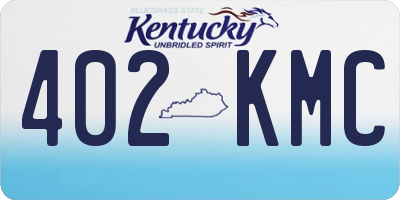 KY license plate 402KMC