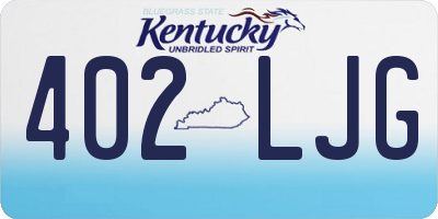 KY license plate 402LJG