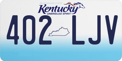 KY license plate 402LJV