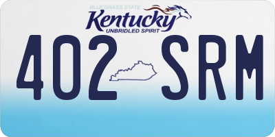 KY license plate 402SRM