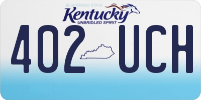 KY license plate 402UCH