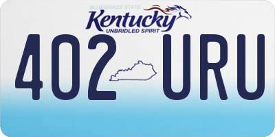 KY license plate 402URU