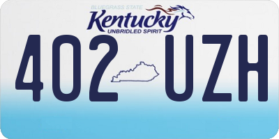 KY license plate 402UZH