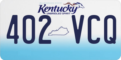KY license plate 402VCQ