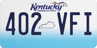 KY license plate 402VFI