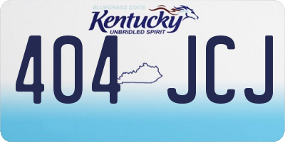 KY license plate 404JCJ