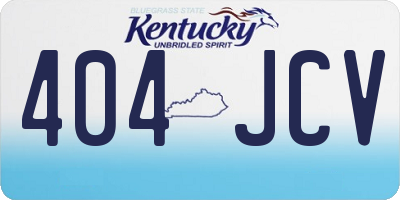 KY license plate 404JCV