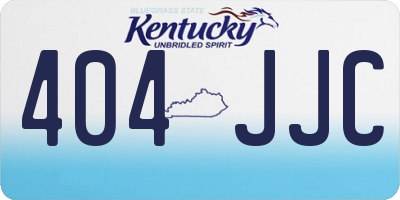 KY license plate 404JJC