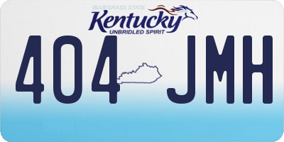KY license plate 404JMH