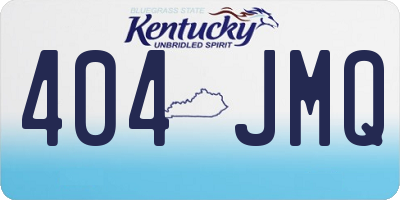 KY license plate 404JMQ