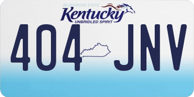 KY license plate 404JNV
