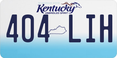 KY license plate 404LIH