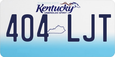 KY license plate 404LJT