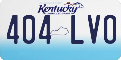 KY license plate 404LVO