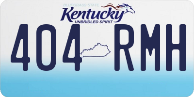 KY license plate 404RMH