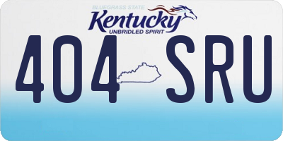 KY license plate 404SRU
