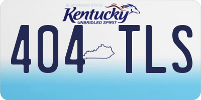 KY license plate 404TLS