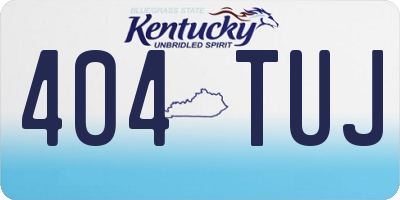KY license plate 404TUJ