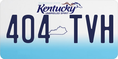 KY license plate 404TVH