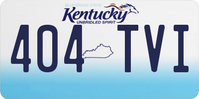 KY license plate 404TVI
