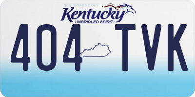 KY license plate 404TVK