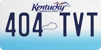 KY license plate 404TVT