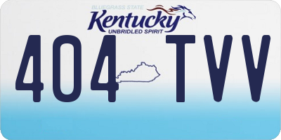 KY license plate 404TVV