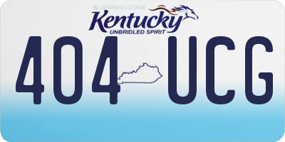 KY license plate 404UCG