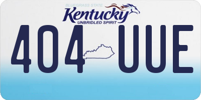 KY license plate 404UUE