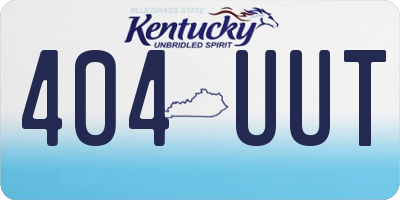 KY license plate 404UUT