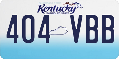 KY license plate 404VBB