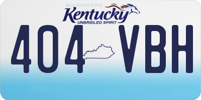 KY license plate 404VBH