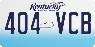 KY license plate 404VCB