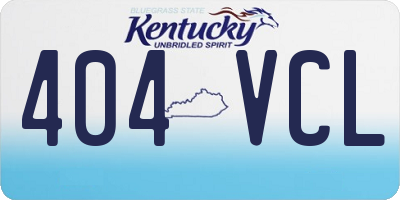 KY license plate 404VCL