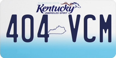 KY license plate 404VCM