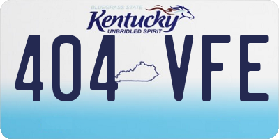 KY license plate 404VFE