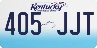 KY license plate 405JJT