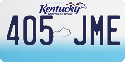 KY license plate 405JME