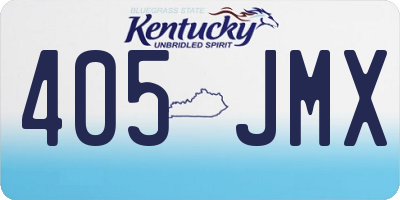 KY license plate 405JMX