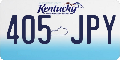 KY license plate 405JPY