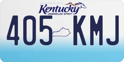 KY license plate 405KMJ