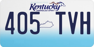 KY license plate 405TVH