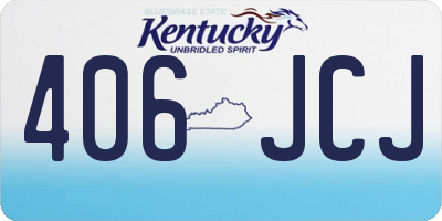 KY license plate 406JCJ