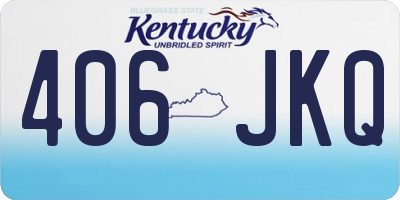 KY license plate 406JKQ