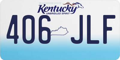 KY license plate 406JLF