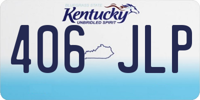 KY license plate 406JLP