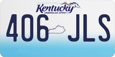 KY license plate 406JLS