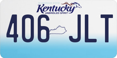 KY license plate 406JLT