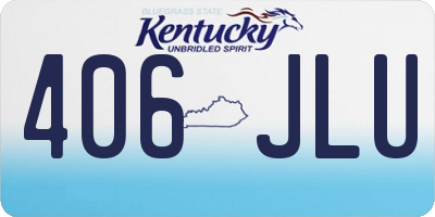 KY license plate 406JLU